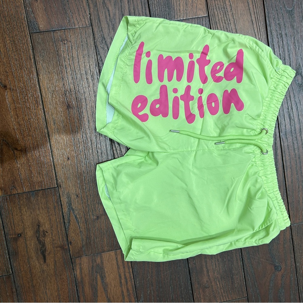 Neon Green 'Limited Edition' Shorts